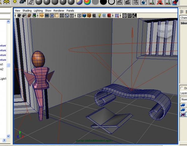 Creation of mirror effect: Step 1
